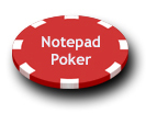 Notepad Poker Chip
