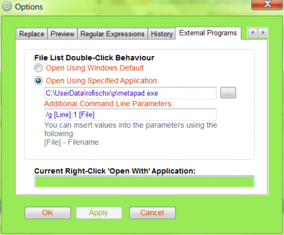 option dialogue
