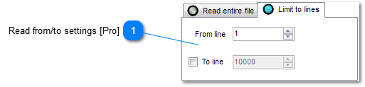 Limit to lines [Pro]