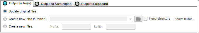 2. Output types