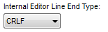 5. Internal editor line end type