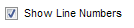 5. Show Line Numbers option